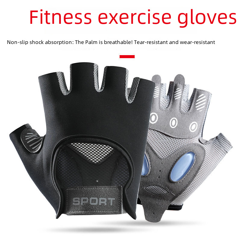Fitness gloves women's half-finger equipment yoga breathable spinning cycling sports shockproof anti-skid A36-JSP_maomaolike.com