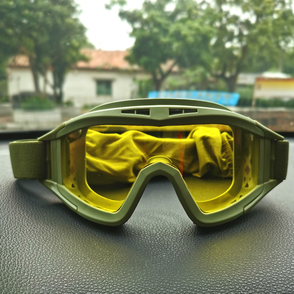 Spot engrosado gafas de viento langostas gafas tácticas especiales de la selva gafas de acción real CS protección laboral equipo deportivo