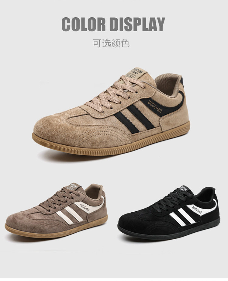 Giày sneaker nam cổ thấp thoáng khí phong cách retro, đế mềm, gót thấp 1–3 cm — 5516 màu kaki, 5516 màu đen, 5516 nâu chi tiết 9