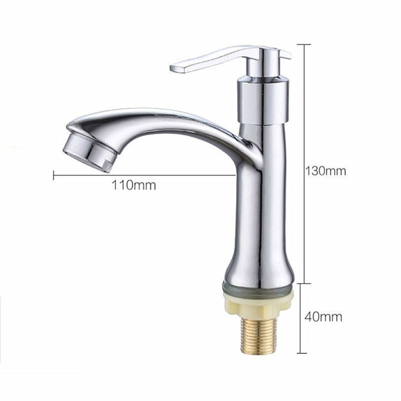 Grifos de lavabo de ingeniería para comercio exterior transfronterizo cuidadosamente seleccionados, grifos monomando de encimera de apertura rápida, grifos de lavabo de agua fría.