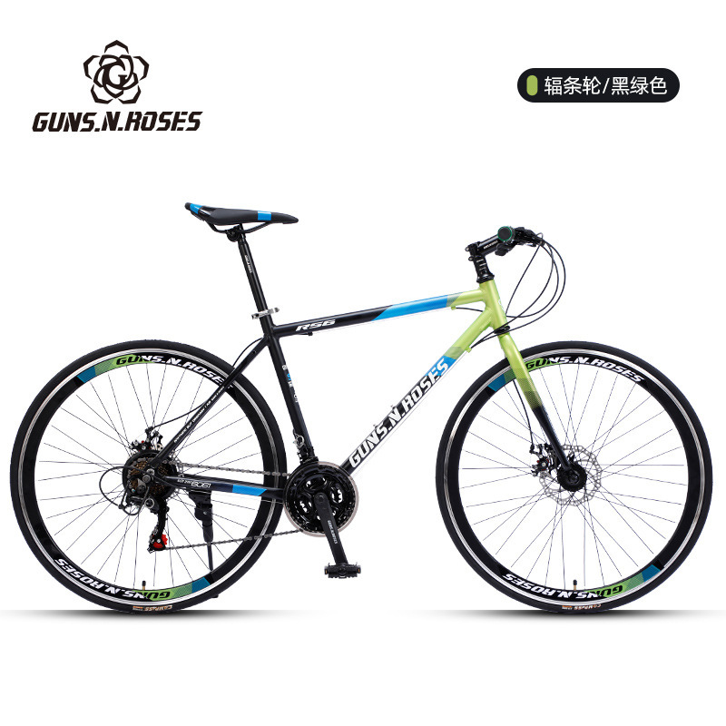 Manufacturer 700C flat handle aluminum alloy road bicycle double disc brake student bicycle shimano speed change bicycle
