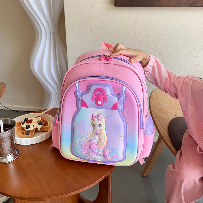 Mochila escolar para niños 4-8 años de edad mochila de jardín de infantes de gran capacidad impermeable Primer Grado mochila de dinosaurio mochila de estudiante de escuela primaria