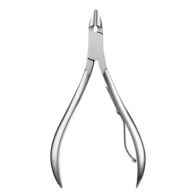 Tijeras para cutículas de acero inoxidable tipo pico de águila afiladas, cortaúñas, cortador para uñas encarnadas, quitapelillos, separador de acero.