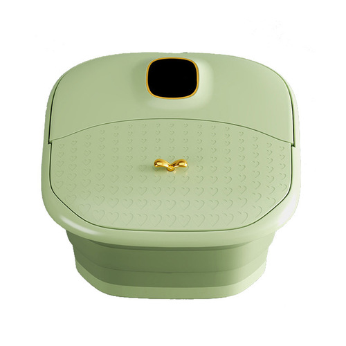New type folding foot bath remote control automatic massage pedicure foot bath household portable constant temperature heated bubble foot bucket