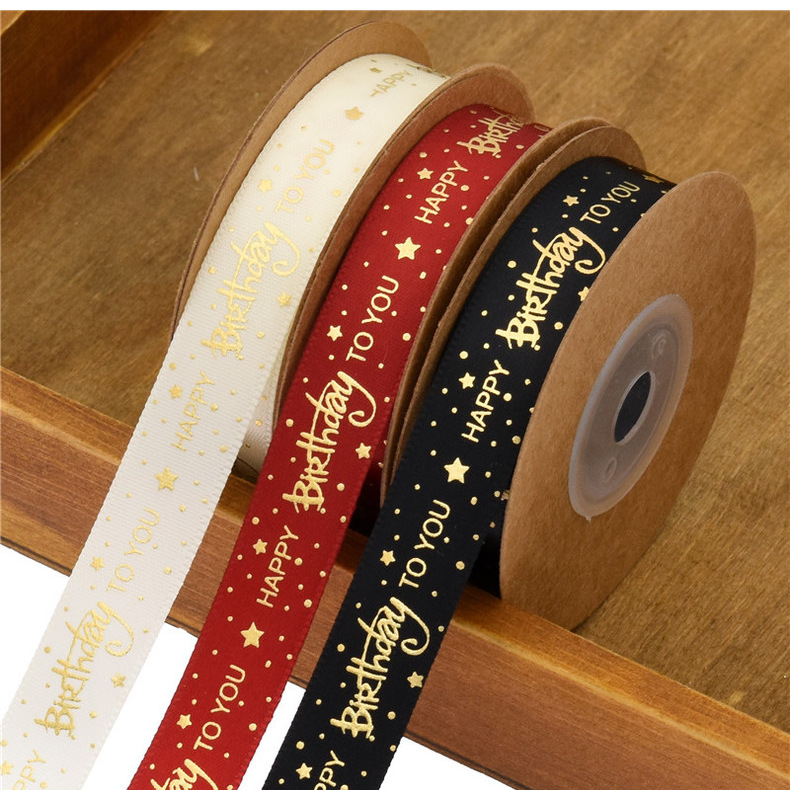 Polyester Material Simple Style Letter Polyester Daily Gift Wrapping Supplies