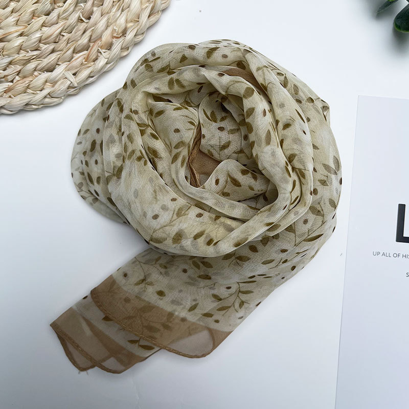 Four-Season Thin Skin-Friendly Silk Scarf for Women, High-End Mulberry Silk Scarf, Long Versatile Fashion Shawl, Gauze Scarf, Beach Scarf Four-Season Thin Skin-Friendly Silk Scarf for Women, High-End Mulberry Silk Scarf, Long Versatile Fashion Shawl, Gauze Scarf, Beach Scarf