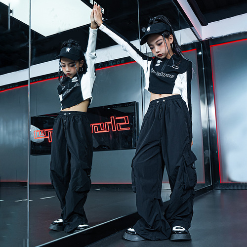 New Year's Day Children's Performance Costumes Trendy Street Dance Costumes Hiphop Street Boys Drum Set Girls Jazz Dance Performance Costumes