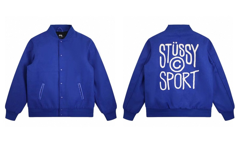 跨境高版本stussy斯图西棒球服外套休闲宽松飞行员夹克男女款ius|undefined