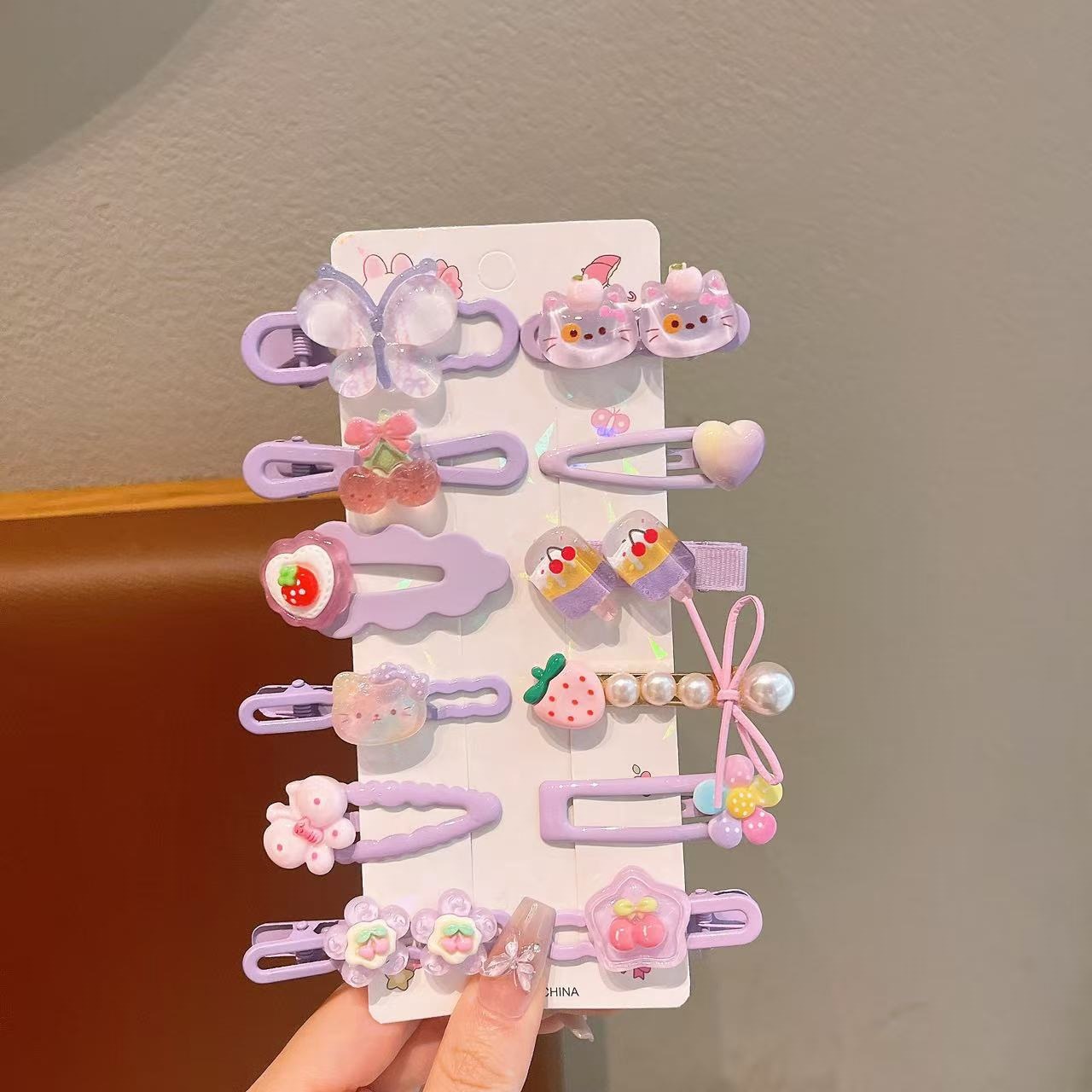 Cute princesa pechuga clip de dibujos animados para niños clip de cabello conjunto de bebé cabello roto boca de pato clip de borde de cabello divertido clip al por mayor