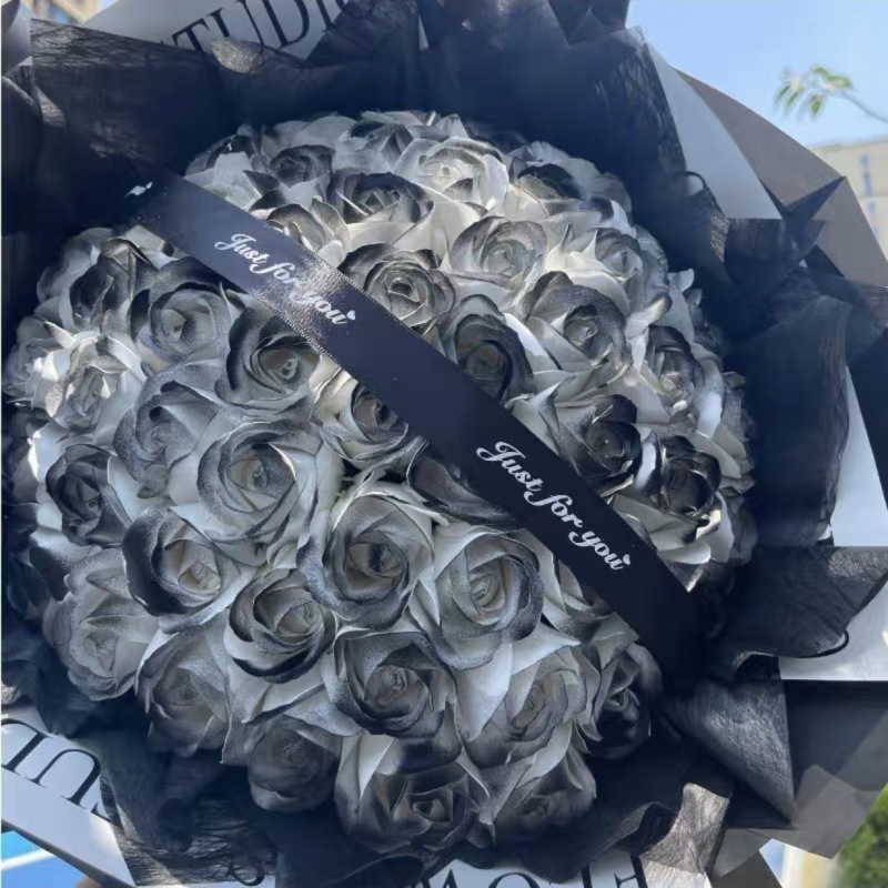 黒梅ソース バラの花束 ガールフレンドとボーイフレンドへのバレンタインデーの誕生日石鹸完成品|undefined