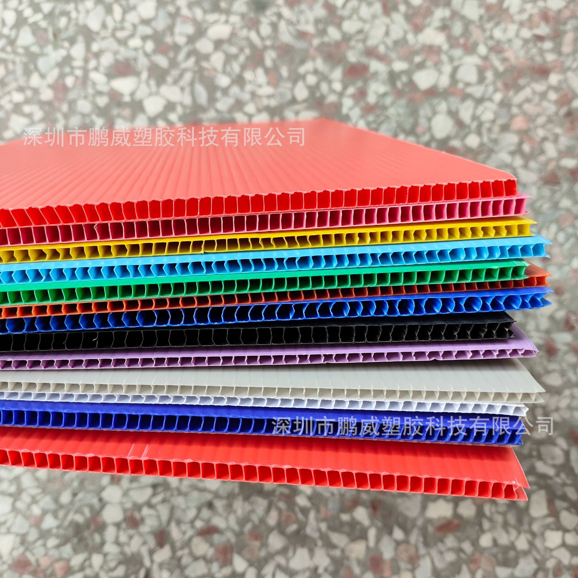 塑料周转箱PP中空板刀卡任意尺寸隔板2-10mm骨架箱万通板钙塑板