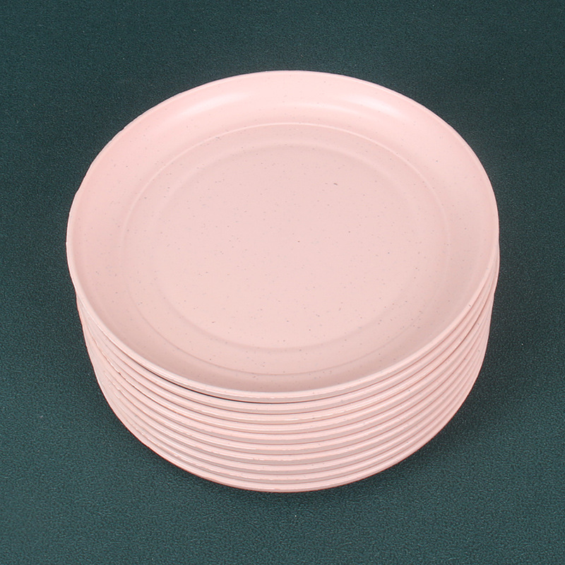 15cm plato de hueso 10 piezas paja de trigo pastel hogar plato de caramelo restaurante plato redondo fruta placa dumpling