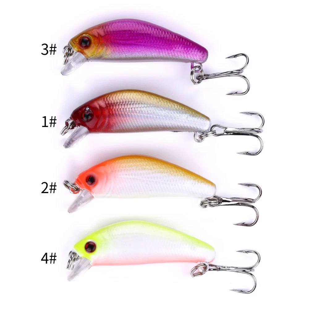 Luya Bait 3.8CM-2.2G, дальнобойная 3D-приманка для ловли пресноводного окуня с зондом и ртом, бионический, плохая оптовая продажа, трансграничная