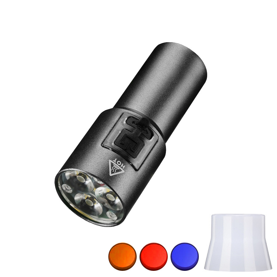 Lintera de luz de alta intensidad al aire libre compacta y portátil de larga duración zoom atenuación superbrillante iluminación de linterna led