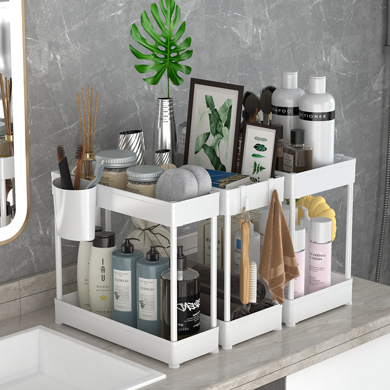 新款夹缝调料架卧室客厅桌面收纳整理架子简易厨房多功能置物架子