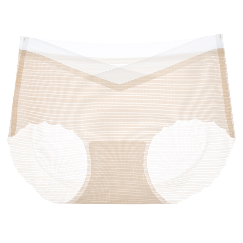 Ropa interior de maternidad sin costuras, refrescante verano, ligero y transpirable, pantalones cortos de seda de hielo para mujer, cintura baja, talla grande sin costuras, embarazo