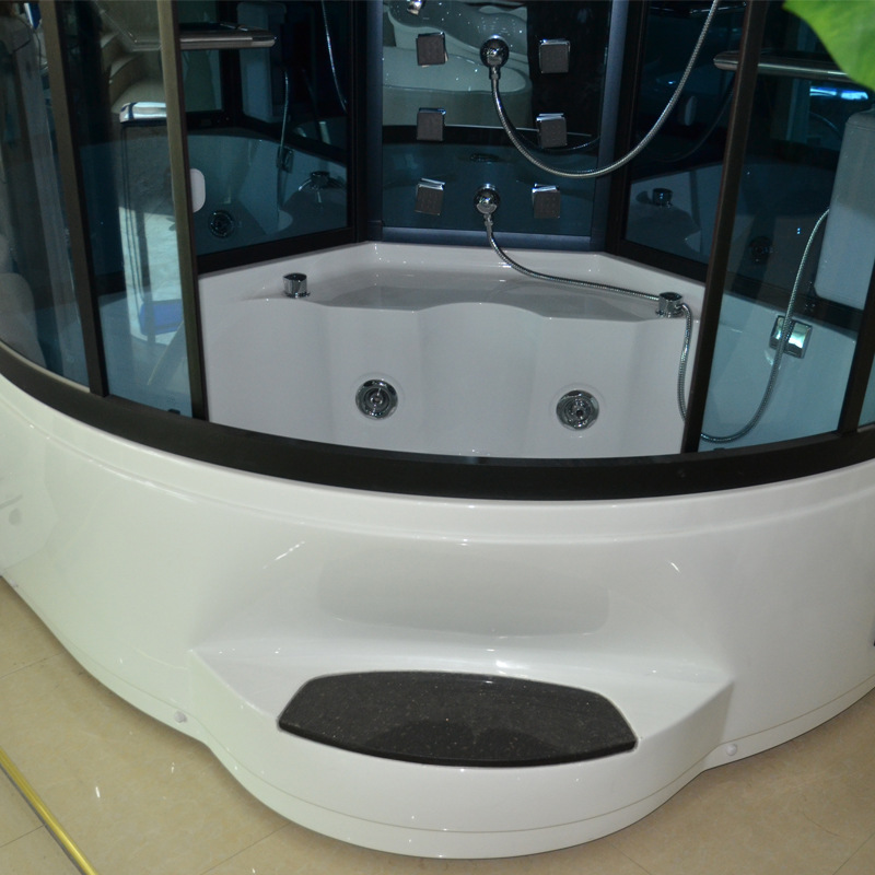 1,5 m masaje surf vapor húmedo de doble uso baño completo sala de vapor cuarto de ducha baño de vidrio sala de sauna