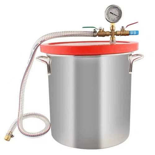 Visual Vacuum Degassing Bucket AB Glue Vacuum Stable Barrel Epoxy Silicone Degassing Bucket Vacuum Pump Tank
