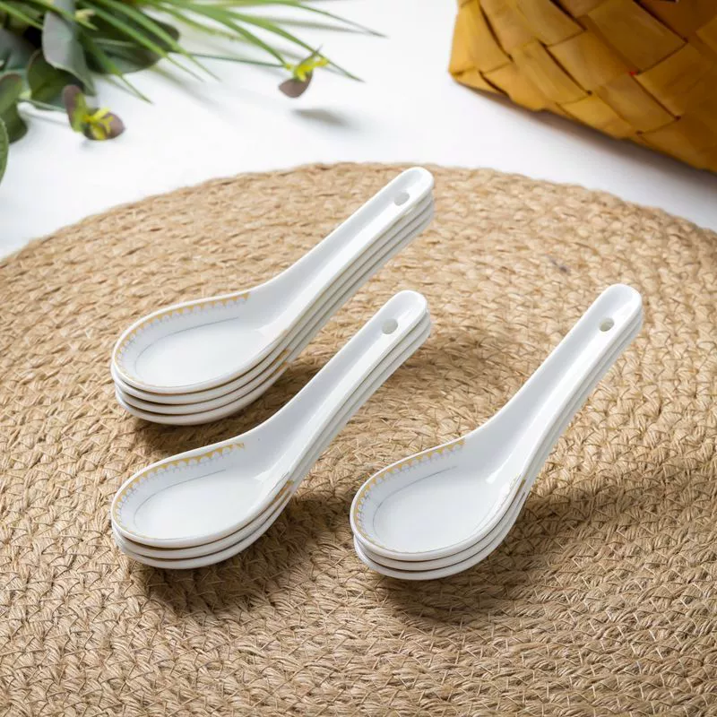 [10 маленьких ложек] ложка рисовой ложки, ложка, ложка, домашняя фарфоровая посуда