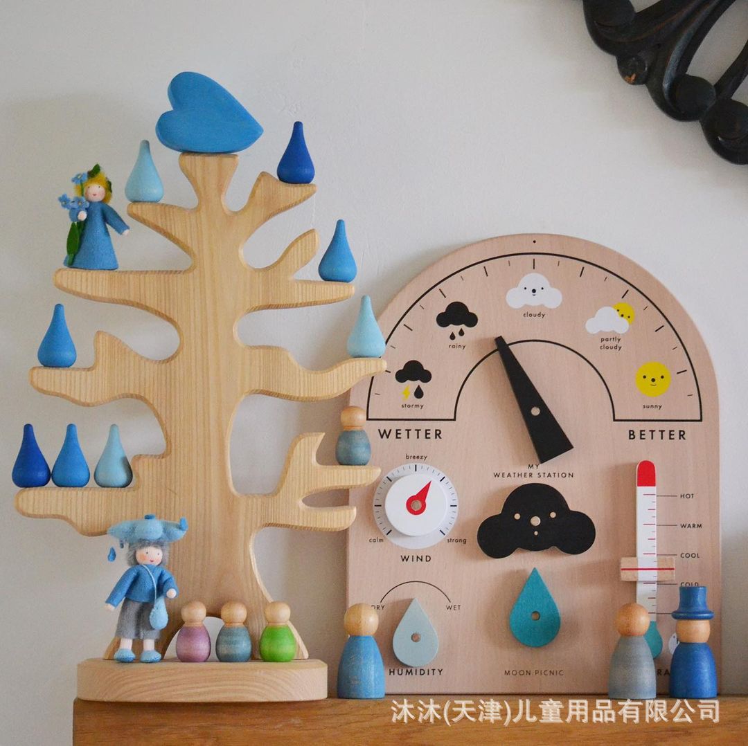 Wooden cognitive toy Montessori