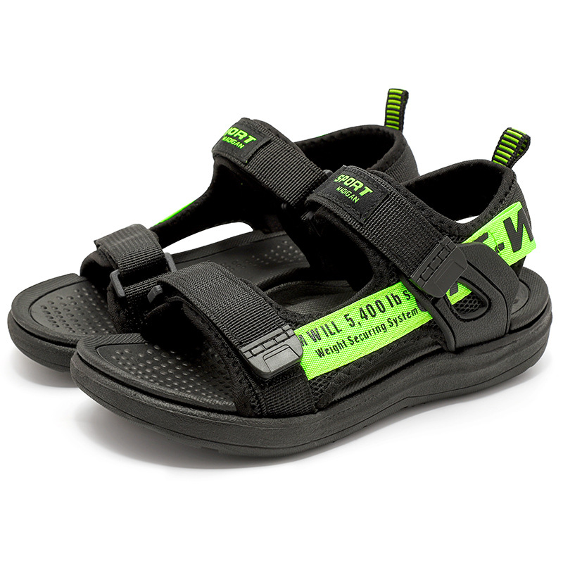 Fábrica al por mayor de sandalias para niños, sandalias de verano para niños, zapatos de playa antideslizantes para niños grandes, sandalias de suela suave para niños, comercio exterior
