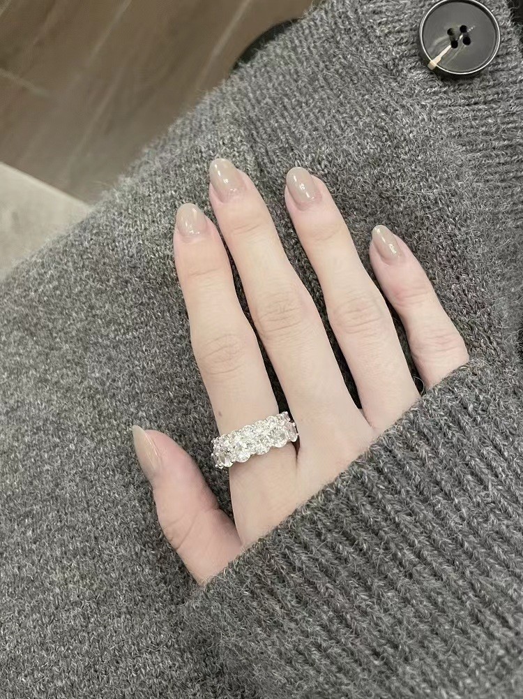 Designer Zirkon Ring Offen Für Damen, Einzigartiger Schmuck_voghion.com