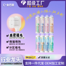 【圆管包装】可诺萌趣卡通儿童牙刷细软毛宝宝2-12岁万毛牙刷分束