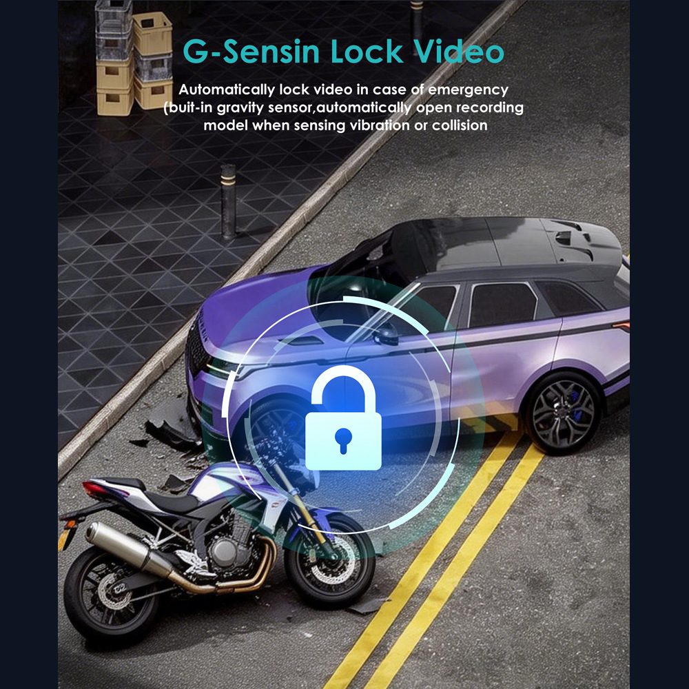 Cross-Border Best-Selling Motorcycle Dashcam with Wifi, Waterproof, Anti-Shake, 1080P Video Recording, Specifically for Motorcycle Travel