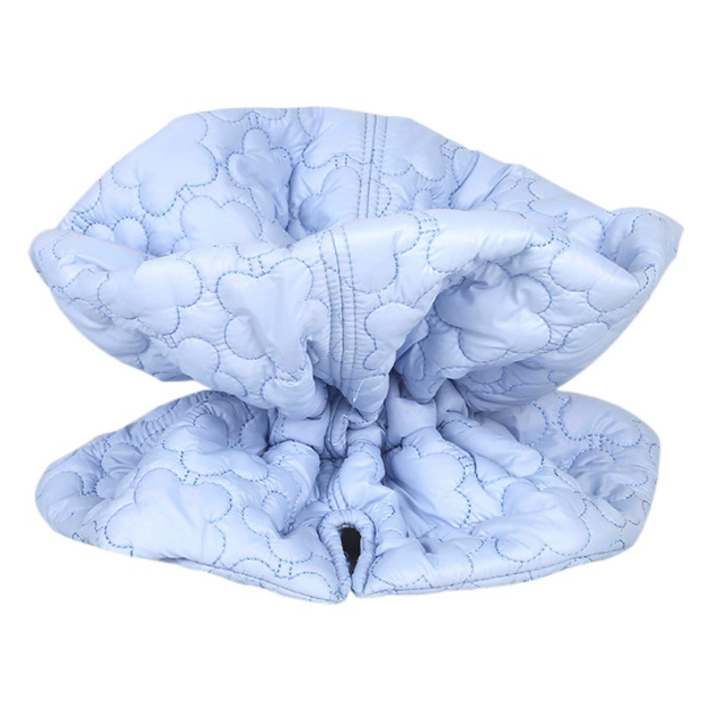 Новые осенние и зимние хлопчатобумажные согревающиеся вышитые шеи анти-лизание и укус