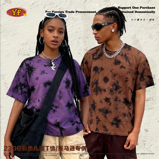 230g�ذ���Ⱦˮϴ���伃����猒��T��oversize���Ŀ羳T shirt