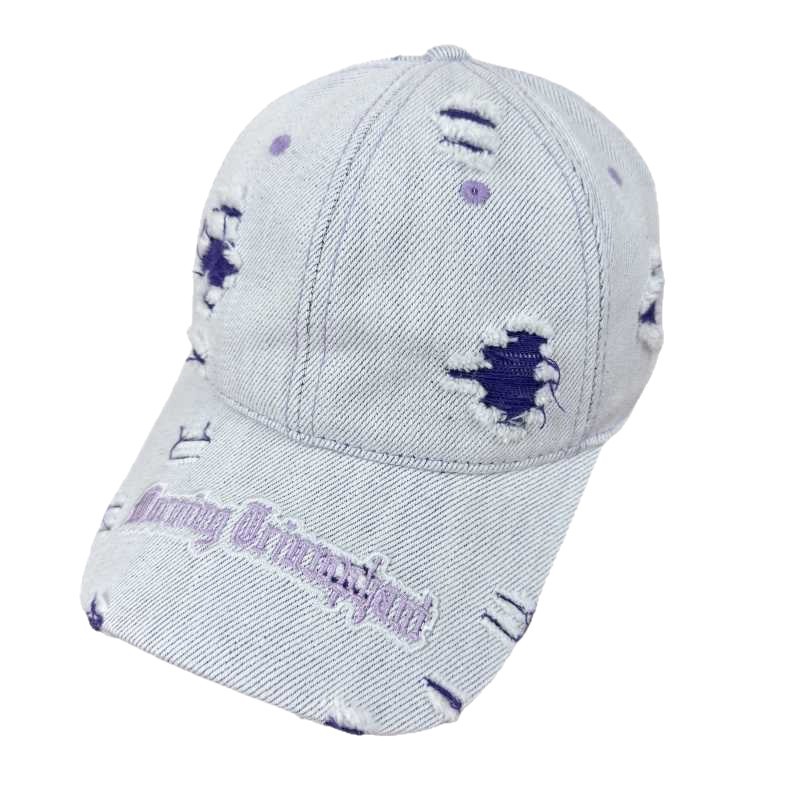 Gorras de béisbol de agujero lavado con agua para hombres y mujeres de otoño nicho marca de tendencia de calle amplio bisel protector solar nuevo blando borde afilado lengua de pato