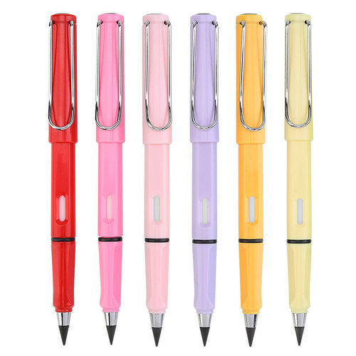 Black technology does not require sharpening. Eternal pencil has no ink. Students can write with a positive posture. The pencil will not finish drawing and the lead will not break easily when writing.