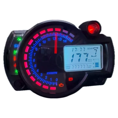 Motosiklet modifikasiyalı KOSO LCD cihazı, gecə işığı rəqəmsal displey paneli