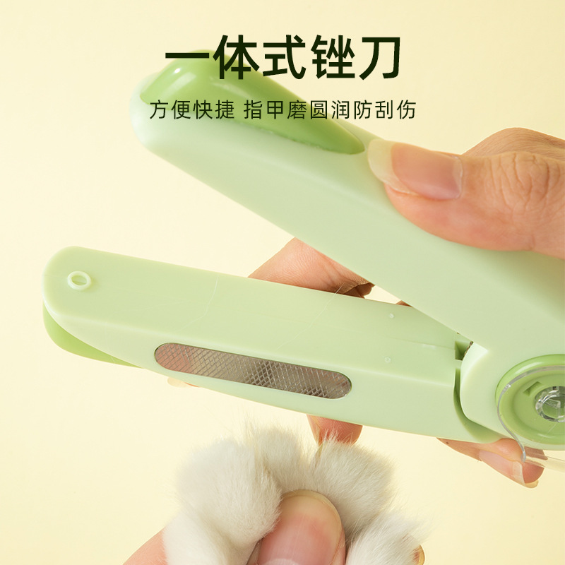 Suministros para mascotas Amazon nuevo pequeño cohete LED luz para mascotas cortaúñas profesional perro gato cortaúñas