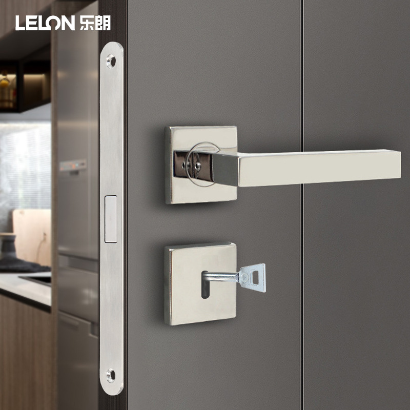 Cuerpo de cerradura magnética de una sola lengüeta de acero inoxidable 5085 con llave Cuerpo de cerradura silenciosa Proyecto de hotel Cuerpo de cerradura de puerta de dormitorio de apoyo