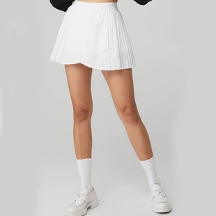 A? Yoga New Product Quick-Drying Slit Sports Skirt with Pleats, Age-Reducing, Built-In Lining, Anti-Exposure Shorts, Short Style.