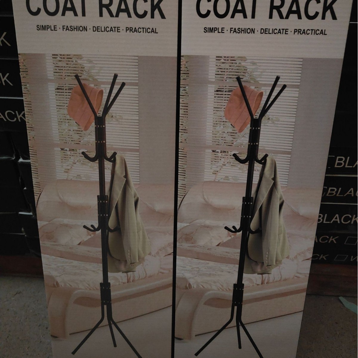 Explosión transfronteriza de hierro forjado percha de sombrero colgante de piso percha de ropa para el dormitorio almacenamiento de artículos domésticos simple percha de ropa moderna