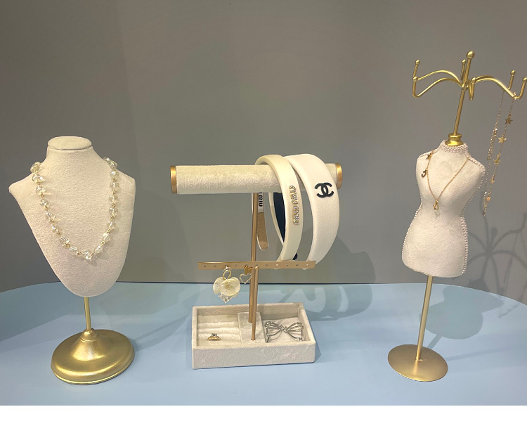 Fashion Solid Color Metal Jewelry Rack 1 Piece