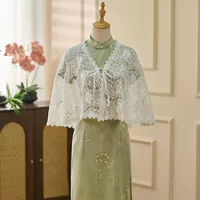 Шаль Cheongsam для женщин, которую можно носить с юбками летом, женская элегантная верхняя шаль с вырезами, универсальный солнцезащитный кардиган в стиле ретро.