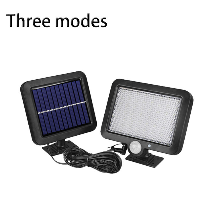 Luz de jardín con energía solar, luz de pared impermeable con sensor de movimiento para exteriores, iluminación para garaje, sensor inteligente, súper brillante.