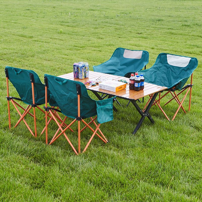 Camping Moon Chair Folding Chair Portable Picnic Stall Fishing Stool Thickened Backrest Sketching Chair Outdoor Supplies