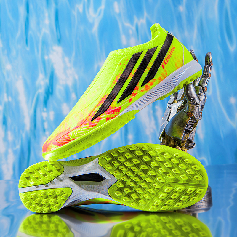 Zapatos de Fútbol AG de Corte Bajo de TPU Antideslizantes para Césped Natural y Artificial