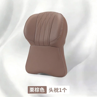Headrest – Sports-Grade, All-Season Universal Model - unlabeled-large-memory-foam-headrest-mocha-brown-1-piece