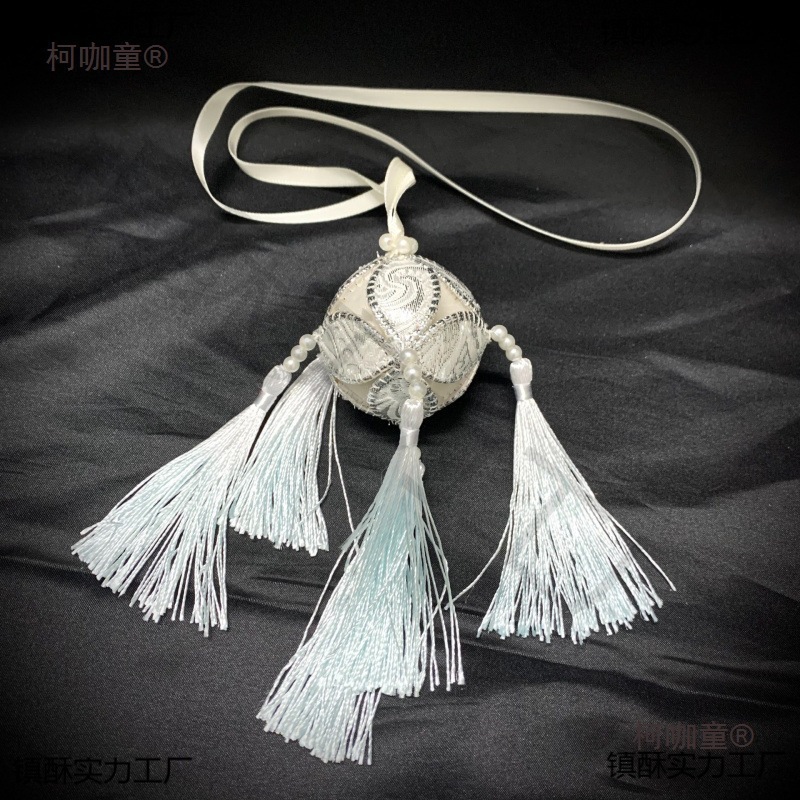 广西靖西旧州纯手工公分民族特色壮锦挂件绣球工艺品伴手麦太保|undefined