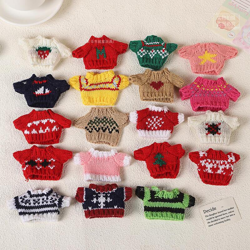 10cm doll clothes wholesale head dog clothes creative wear sweater doll doll accessories cotton doll small clothes
