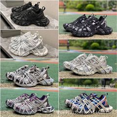 高バージョン莆田パリおじさん靴3XL蜘蛛の巣ストラップレトロなファッションは男女スポーツシューズに合わせている