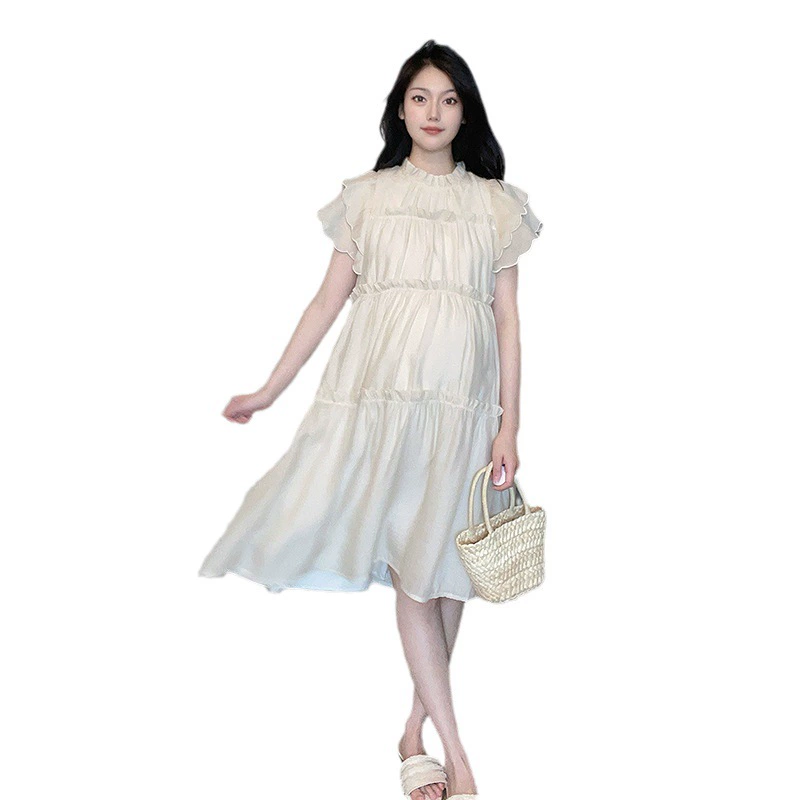 Платье-сукня для беременных Snow Beauty Summer, милое нарядное платье, oversize