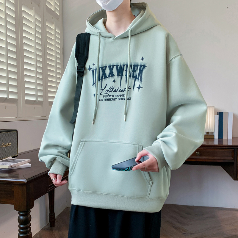 春秋季初中学生男孩长袖卫衣12-16岁青少年15大童潮牌上衣连帽衫|undefined