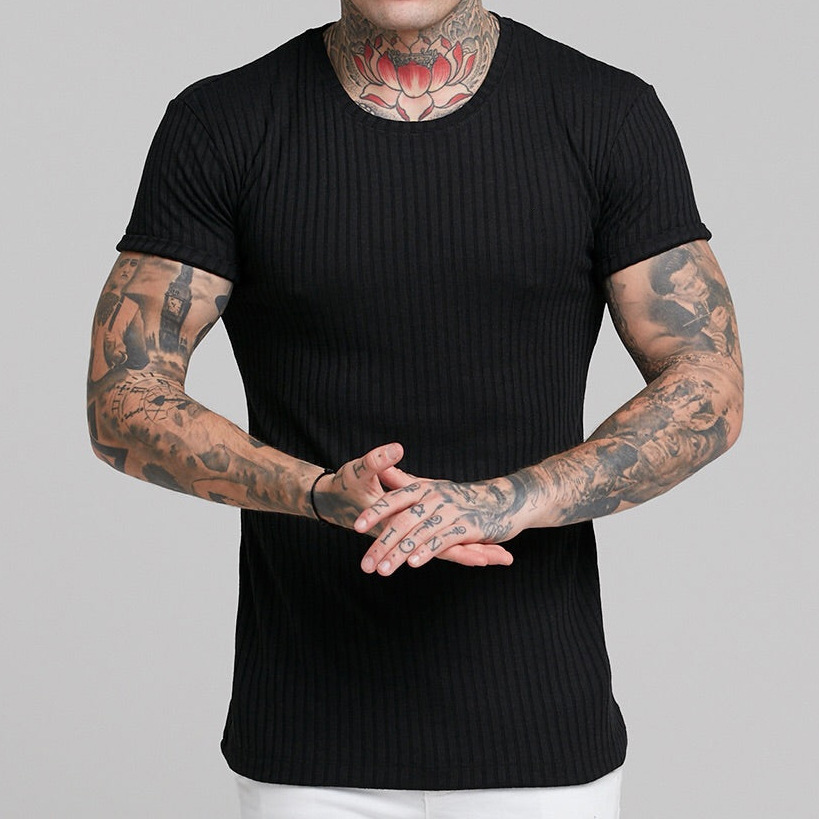 Men's Solid Color Simple Style Round Neck Short Sleeve Regular Fit Men's T-shirt display picture 4