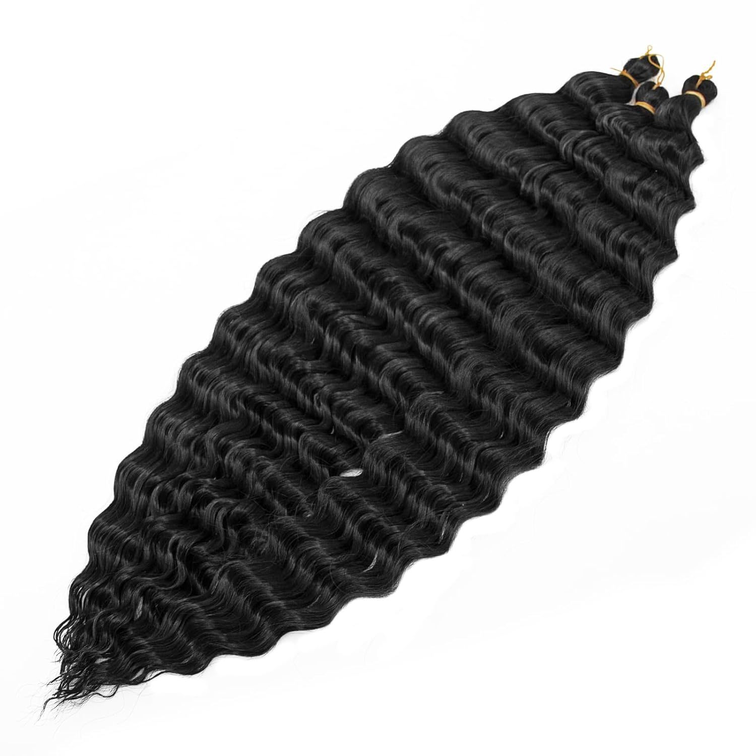 18 pulgadas DeepTwist seda de alta temperatura latina rollo blanco cabello largo y rizado cabello Kinky Cur l Braids